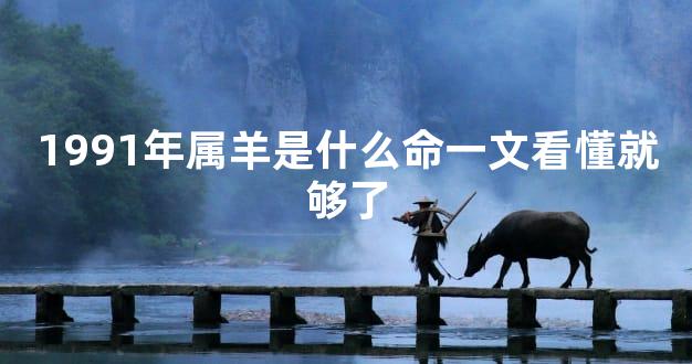 1991年属羊是什么命一文看懂就够了