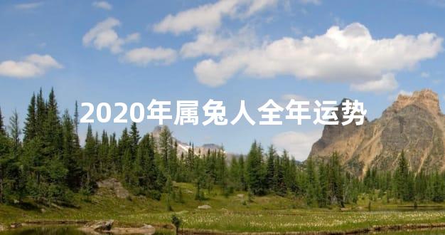 2020年属兔人全年运势