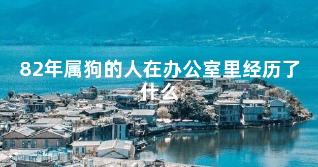 82年属狗的人在办公室里经历了什么