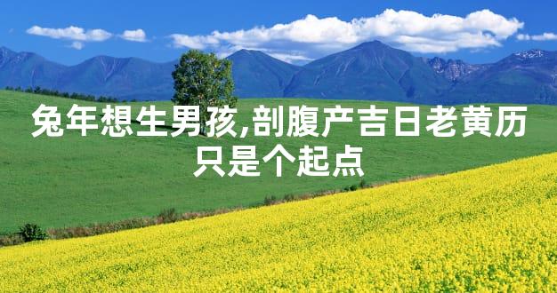 兔年想生男孩,剖腹产吉日老黄历只是个起点