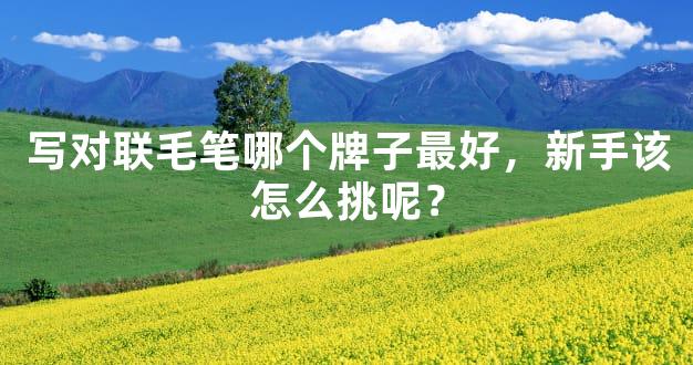写对联毛笔哪个牌子最好，新手该怎么挑呢？