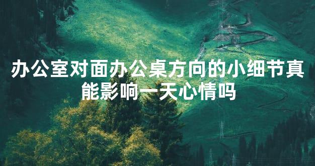 办公室对面办公桌方向的小细节真能影响一天心情吗