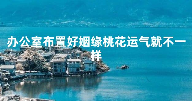 办公室布置好姻缘桃花运气就不一样