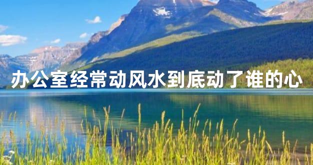 办公室经常动风水到底动了谁的心