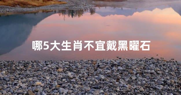 哪5大生肖不宜戴黑曜石