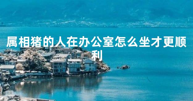 属相猪的人在办公室怎么坐才更顺利