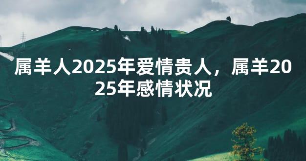 属羊人2025年爱情贵人，属羊2025年感情状况
