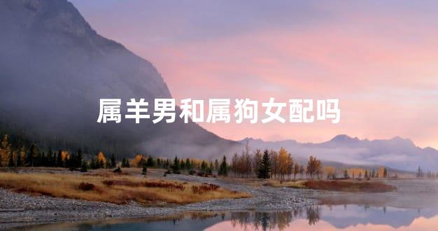 属羊男和属狗女配吗