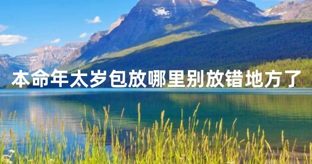 本命年太岁包放哪里别放错地方了