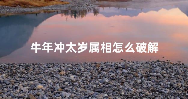 牛年冲太岁属相怎么破解