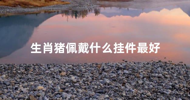 生肖猪佩戴什么挂件最好