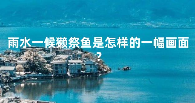 雨水一候獭祭鱼是怎样的一幅画面？